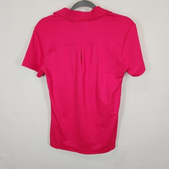 NWT Devon & Jones CrownLux Performance Ladies Plaited Polo - Crown Raspberry Sma - Picture 5 of 8